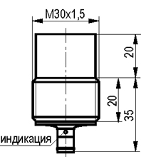 Габариты ISN FC72A-31N-15-LS40